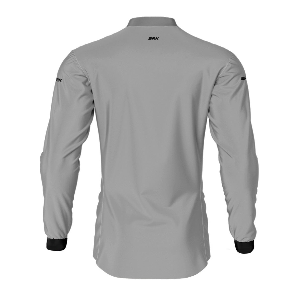 Camisa de Motociclismo Agro Brk Básica Cinza Claro com Proteção Solar UV50+